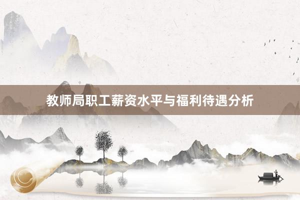 教师局职工薪资水平与福利待遇分析